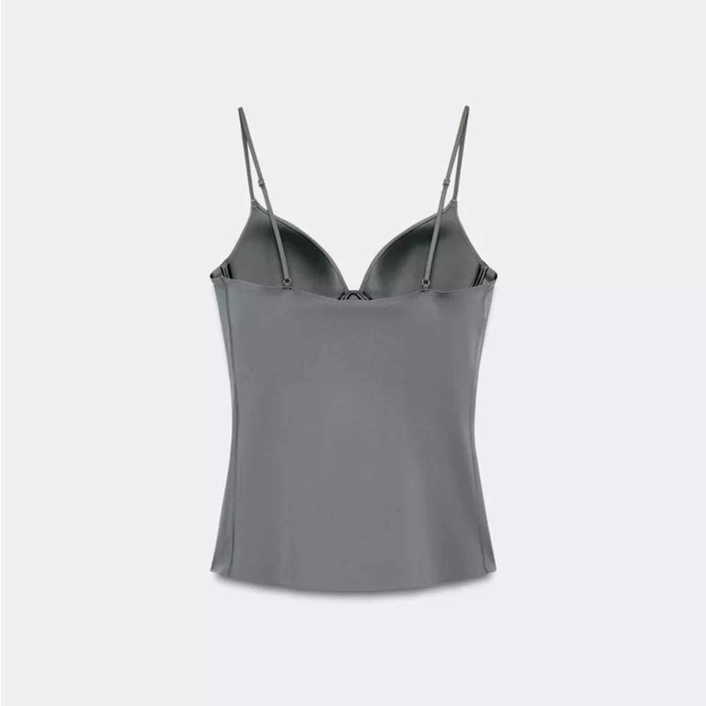 Zara Silver Sculpted Camisole - Picture 2 of 3